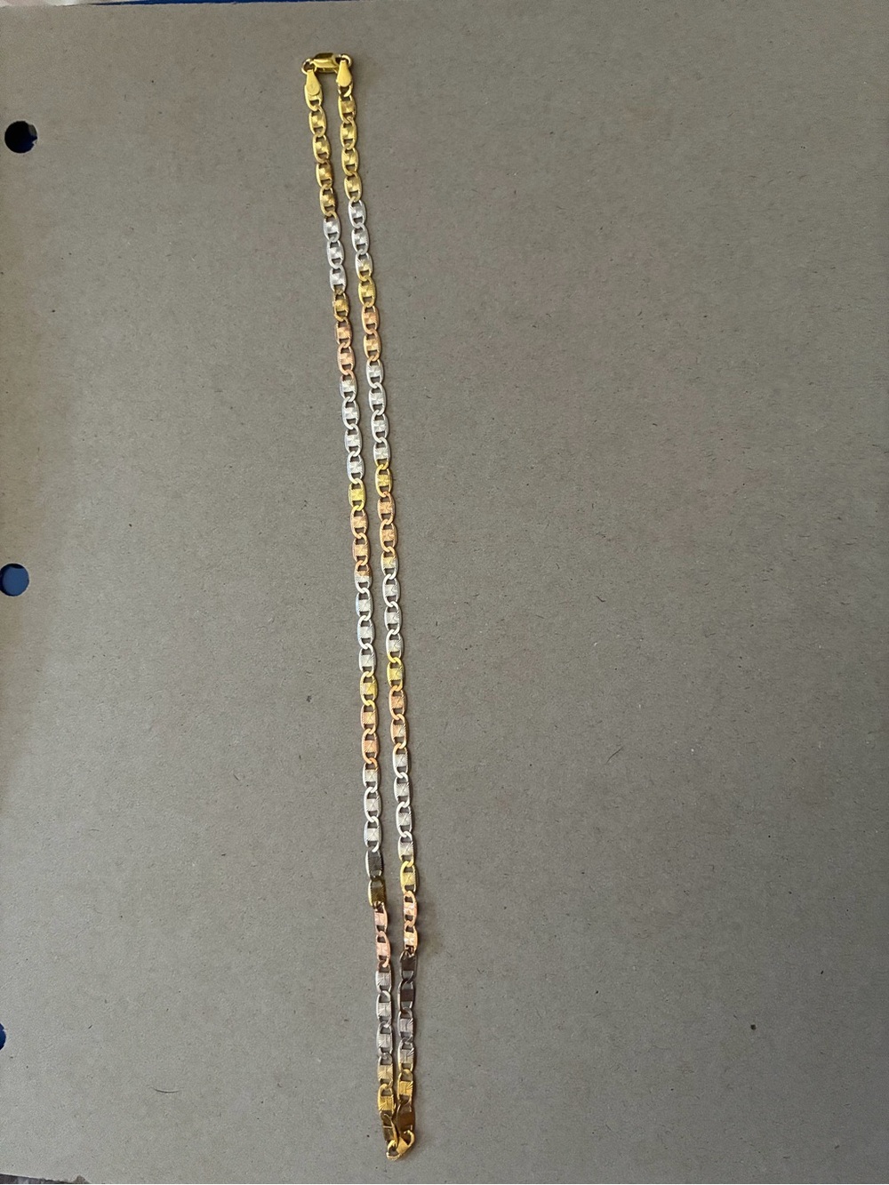 Tri-Colored Valentino Necklace
